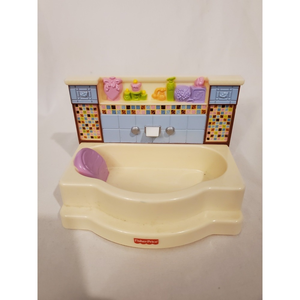 Fisher Price Loving Family‎ Dollhouse Bathroom Bathtub Bath Tub